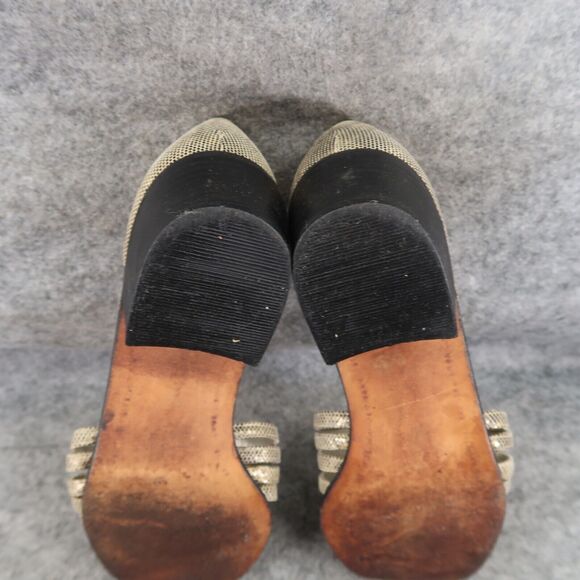 Stuart Weitzman Shoes Women 6 Sandal Dress Fashion Closed Toe Block Heel Slip On - Picture 11 of 13